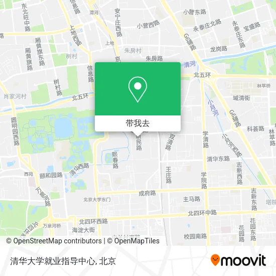 清华大学就业指导中心地图
