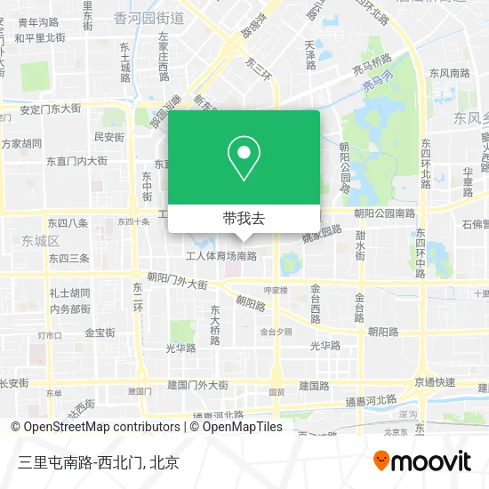 三里屯南路-西北门地图