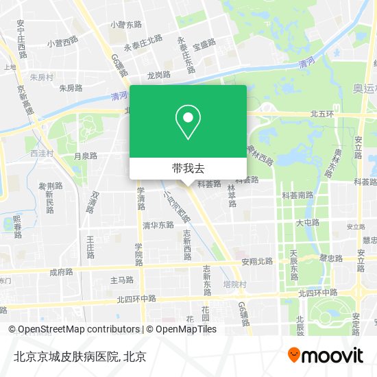 北京京城皮肤病医院地图