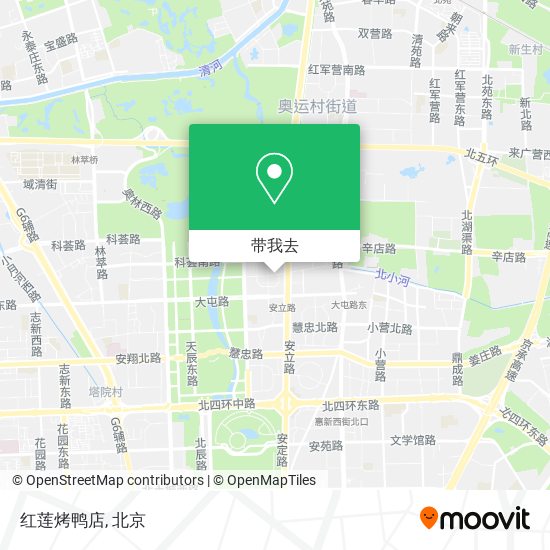 红莲烤鸭店地图