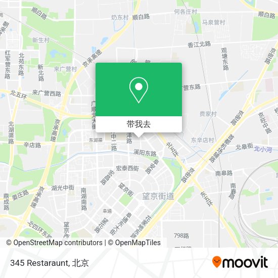 345 Restaraunt地图