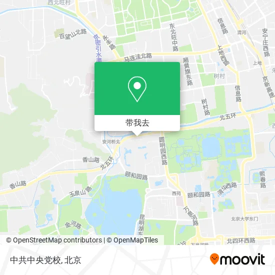 中共中央党校地图