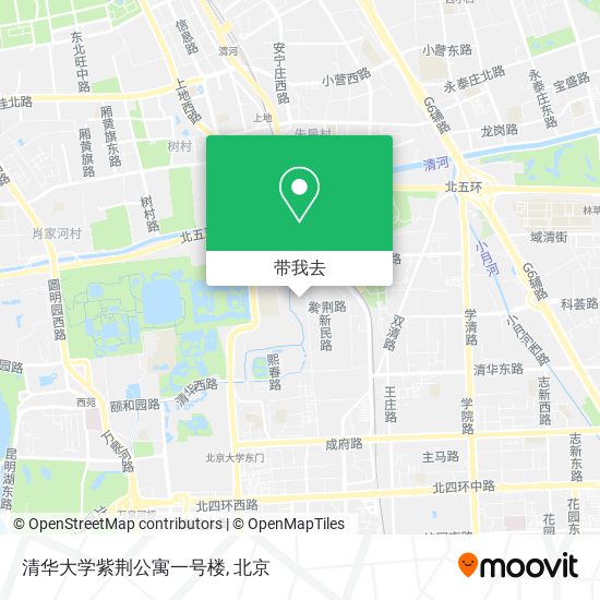 清华大学紫荆公寓一号楼地图