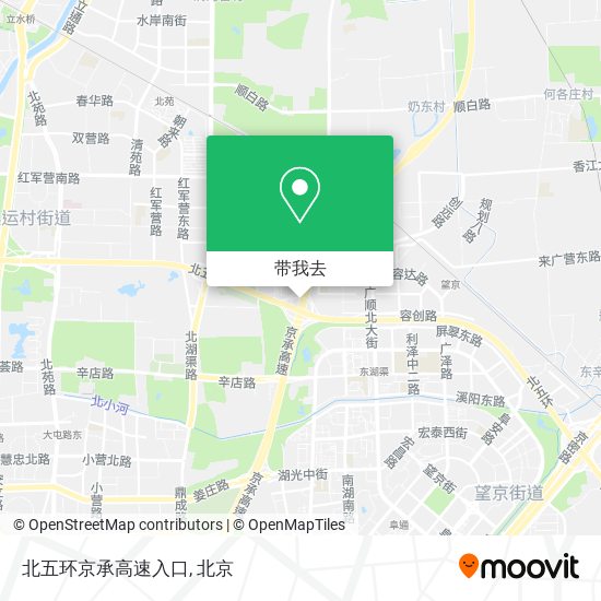 北五环京承高速入口地图