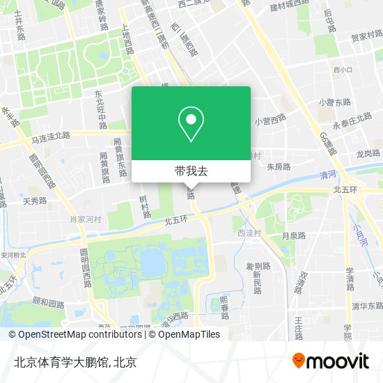 北京体育学大鹏馆地图