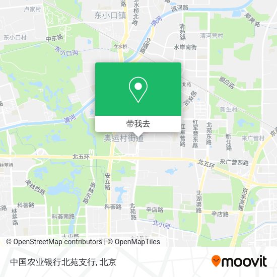 中国农业银行北苑支行地图