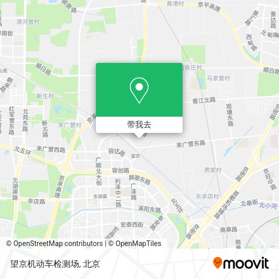 望京机动车检测场地图