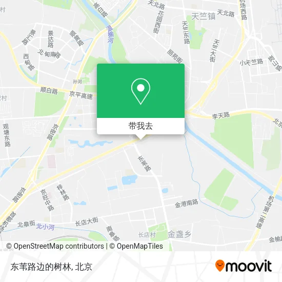 东苇路边的树林地图
