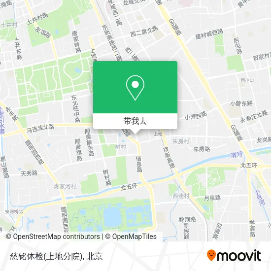 慈铭体检(上地分院)地图