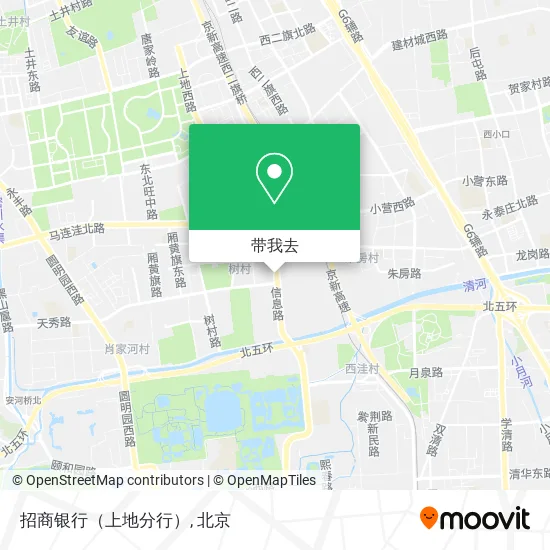 招商银行（上地分行）地图