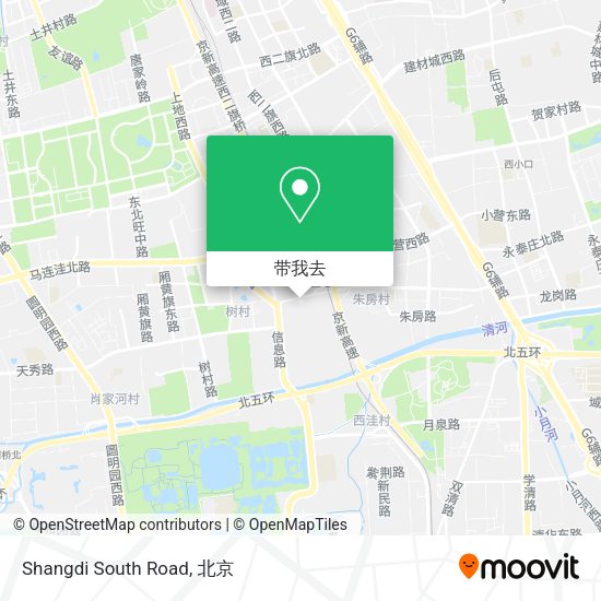 Shangdi South Road地图
