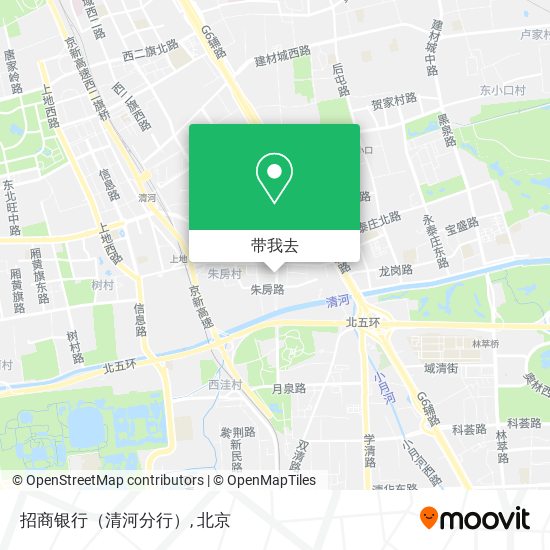 招商银行（清河分行）地图