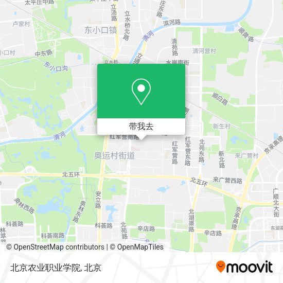 北京农业职业学院地图