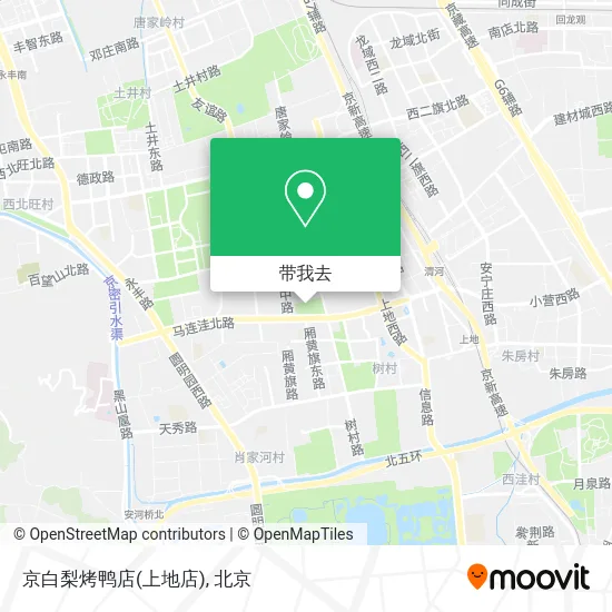 京白梨烤鸭店(上地店)地图