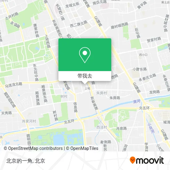北京的一角地图