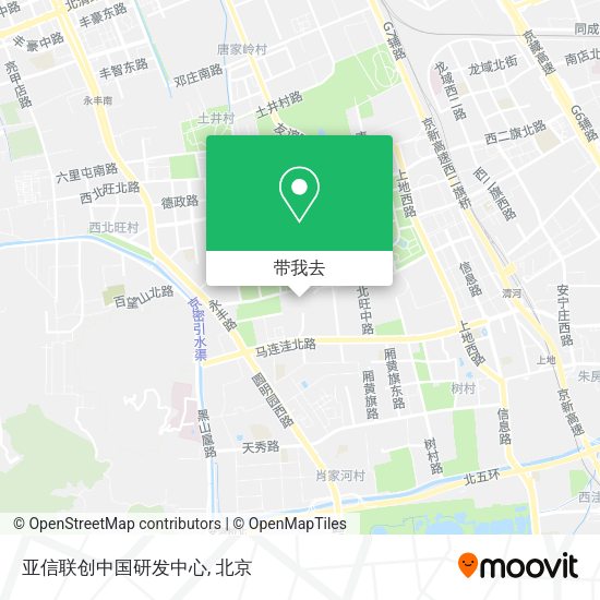 亚信联创中国研发中心地图