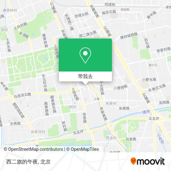 西二旗的午夜地图