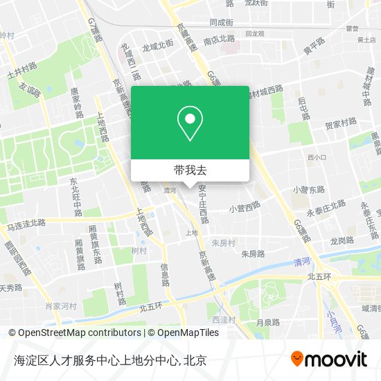 海淀区人才服务中心上地分中心地图