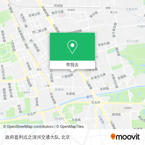 政府盈利点之清河交通大队地图