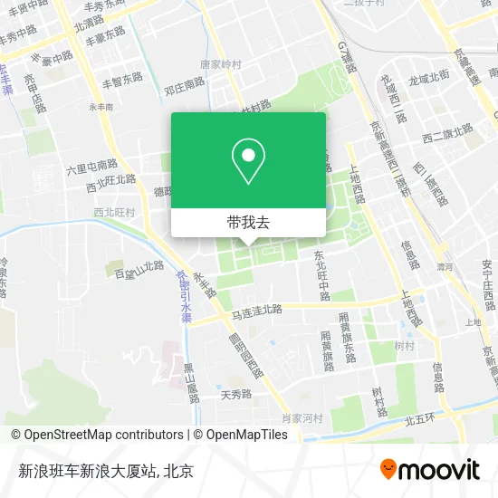 新浪班车新浪大厦站地图