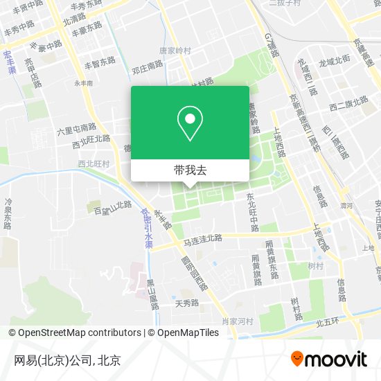 网易(北京)公司地图