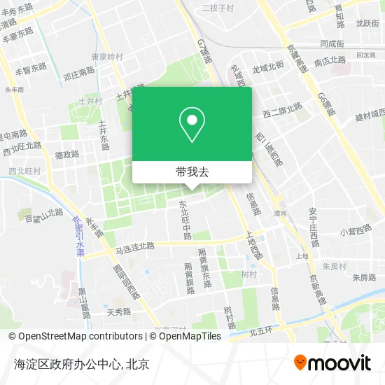 海淀区政府办公中心地图