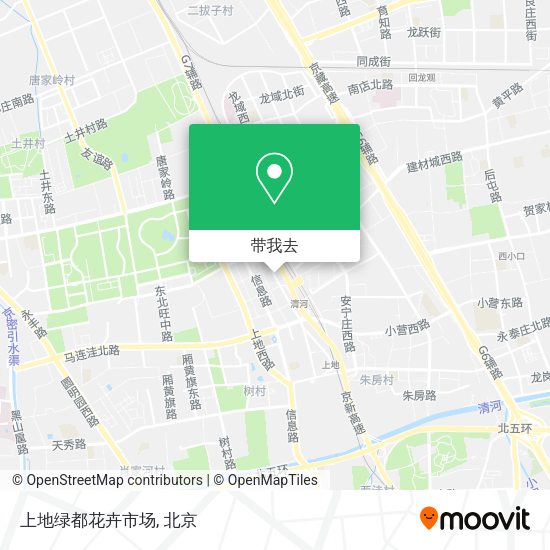 上地绿都花卉市场地图