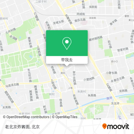 老北京炸酱面地图