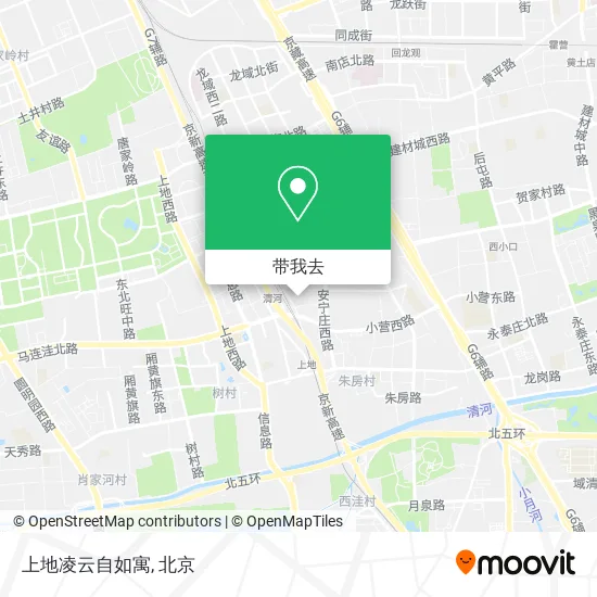上地凌云自如寓地图