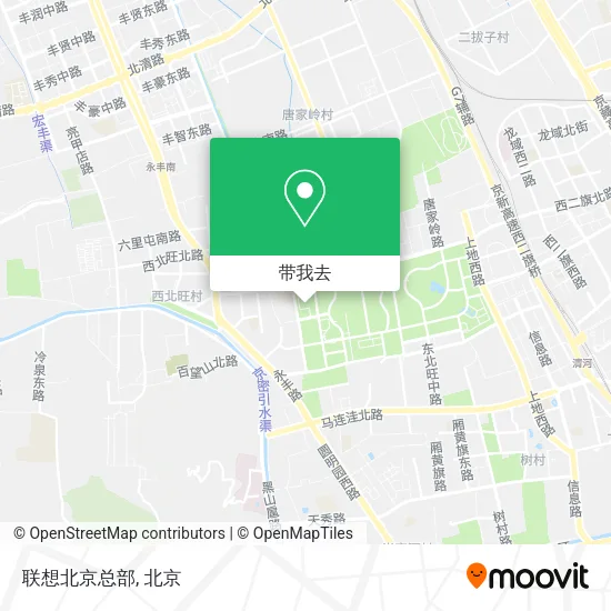 联想北京总部地图