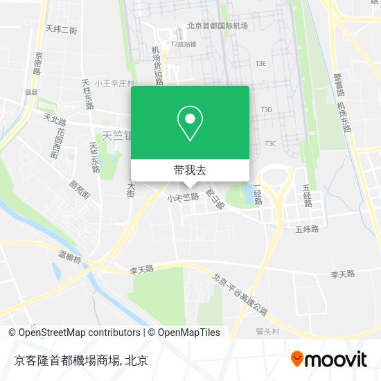 京客隆首都機場商場地图