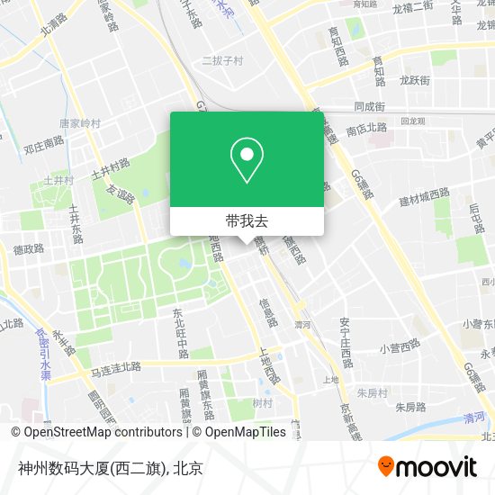 神州数码大厦(西二旗)地图