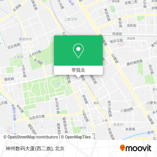 神州数码大厦(西二旗)地图