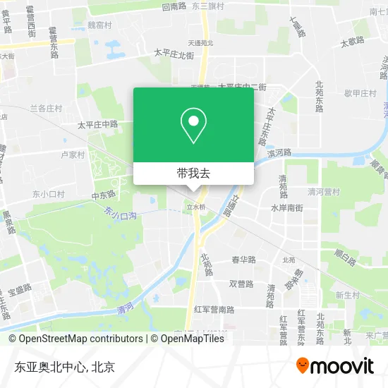 东亚奥北中心地图