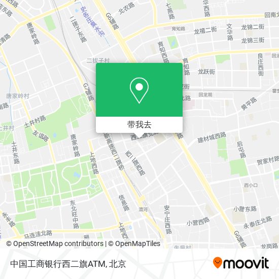 中国工商银行西二旗ATM地图