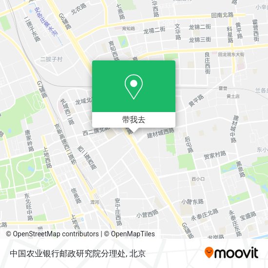 中国农业银行邮政研究院分理处地图