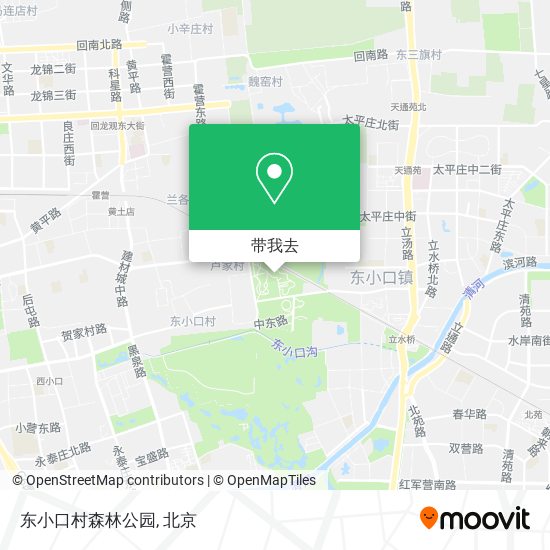 东小口村森林公园地图