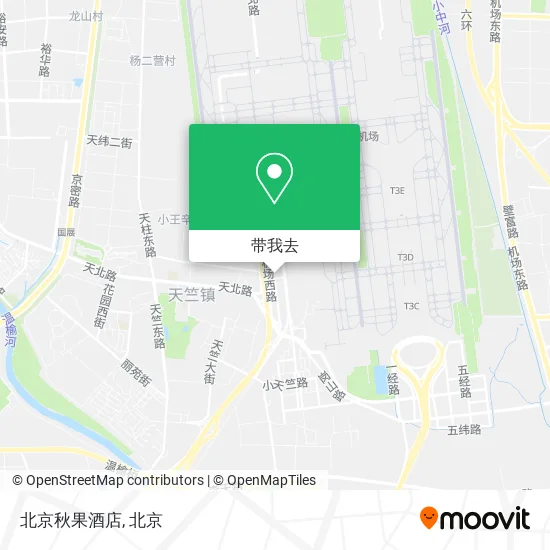 北京秋果酒店地图