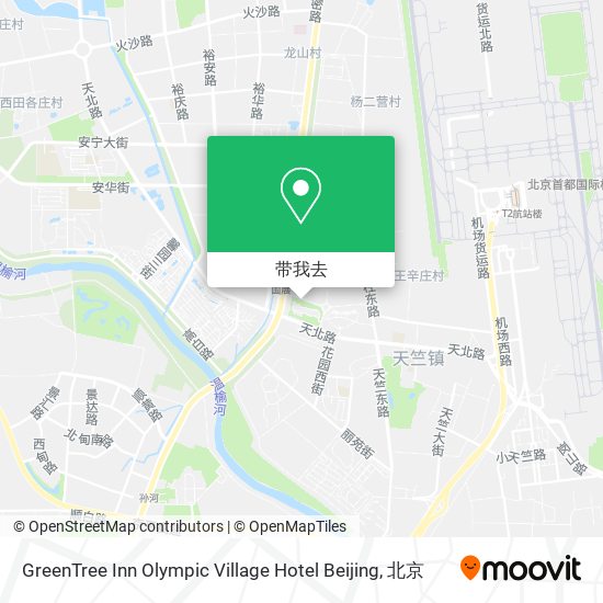 GreenTree Inn Olympic Village  Hotel Beijing地图