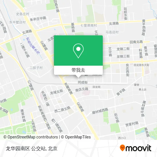 龙华园南区 公交站地图