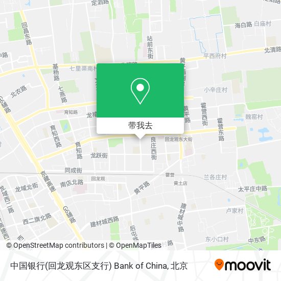 中国银行(回龙观东区支行) Bank of China地图