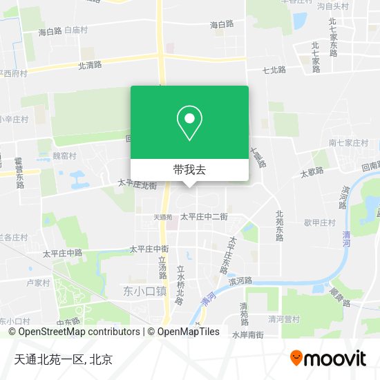 天通北苑一区地图