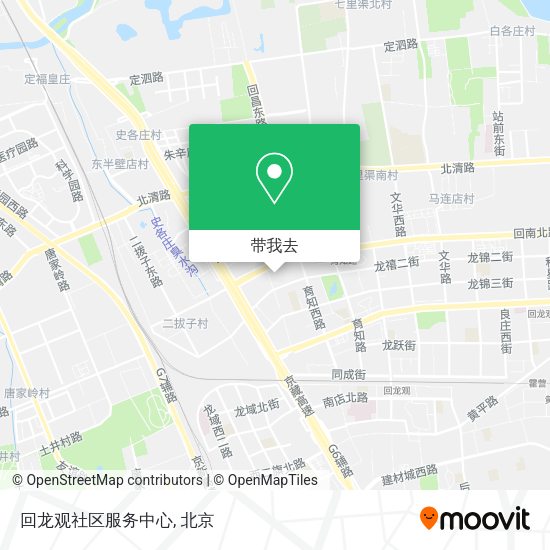 回龙观社区服务中心地图