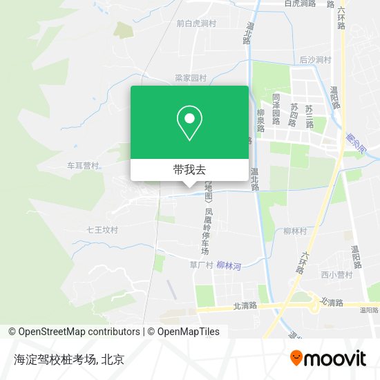 海淀驾校桩考场地图