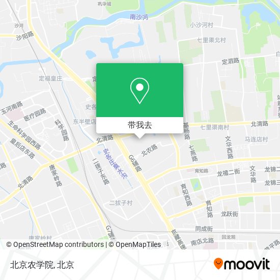 北京农学院地图