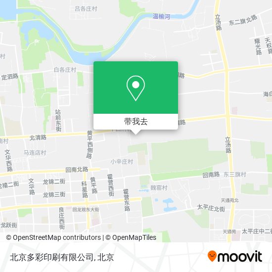 北京多彩印刷有限公司地图