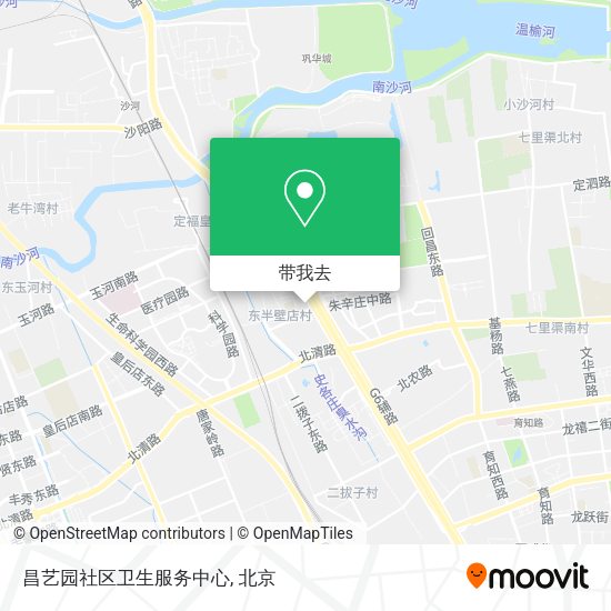 昌艺园社区卫生服务中心地图