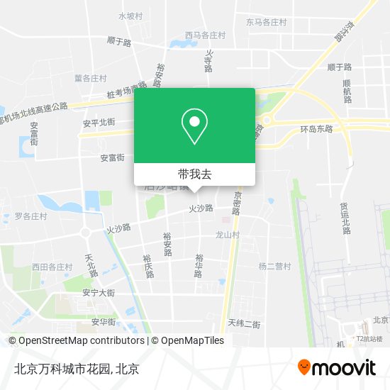 北京万科城市花园地图