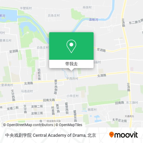 中央戏剧学院 Central Academy of Drama地图