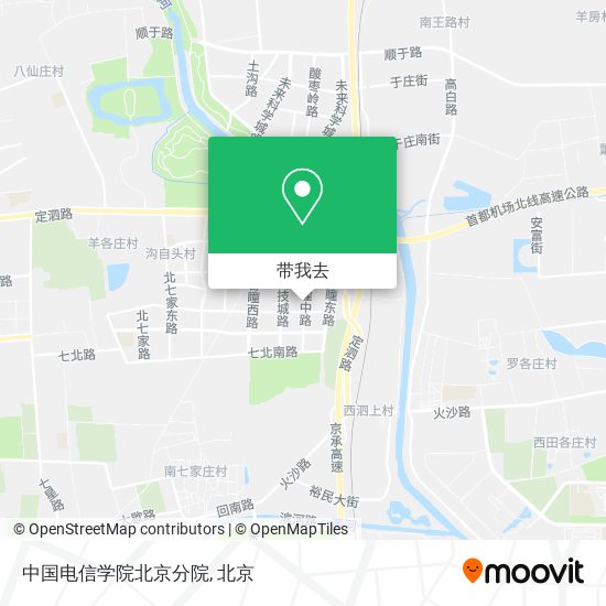 中国电信学院北京分院地图